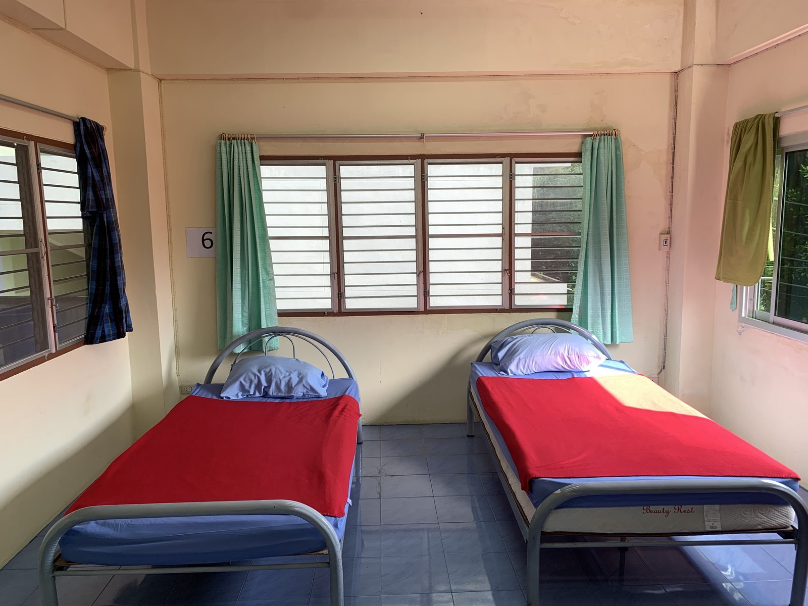 A dormitory room